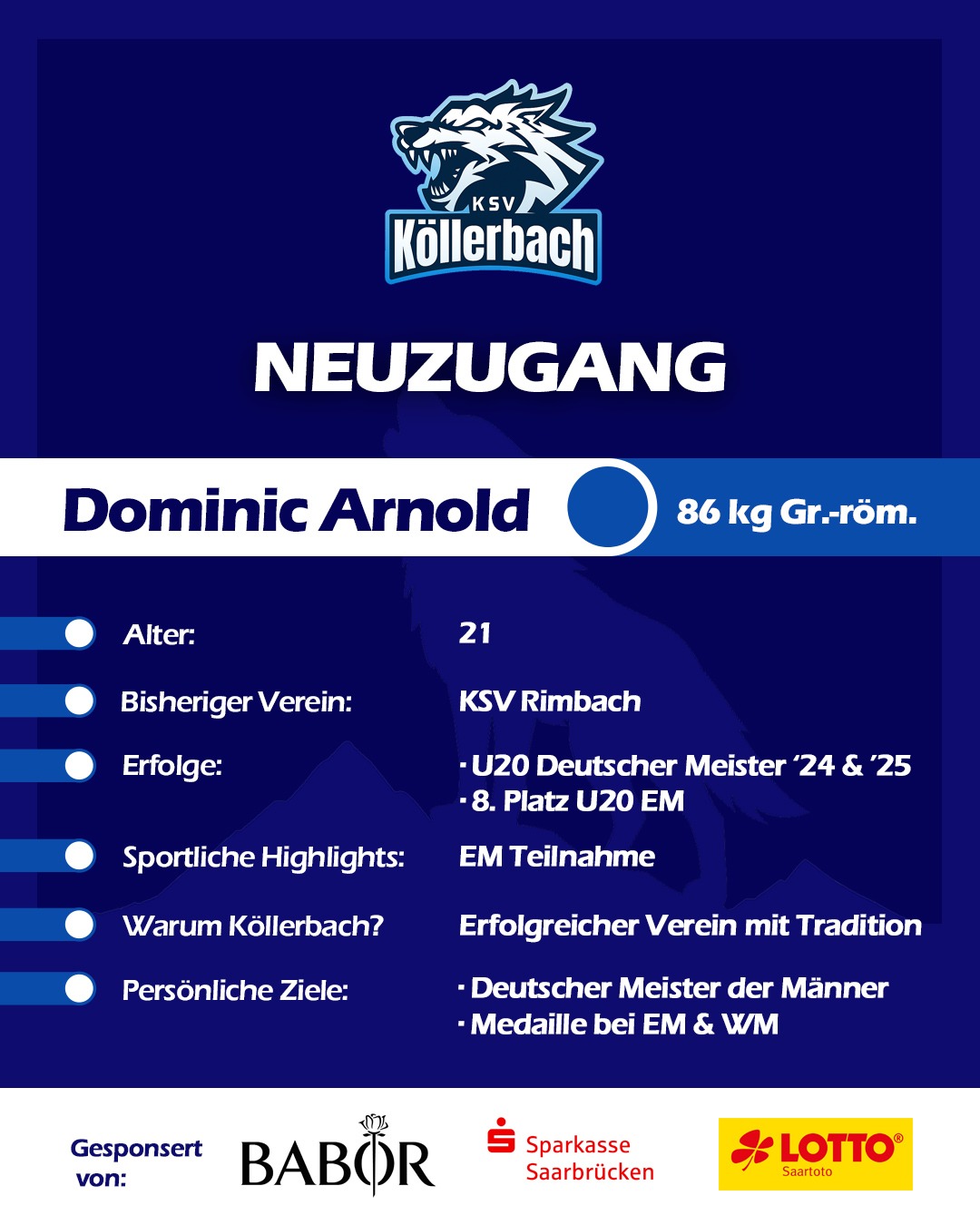 Erster Neuzugang für die Saison 2026/27