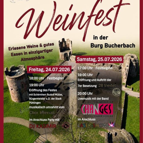 KSV Köllerbach beim Weinfest in der Burg Bucherbach