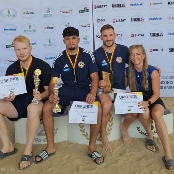 KSV Köllerbach überzeugt bei der Deutschen Beachwrestling-Meisterschaft